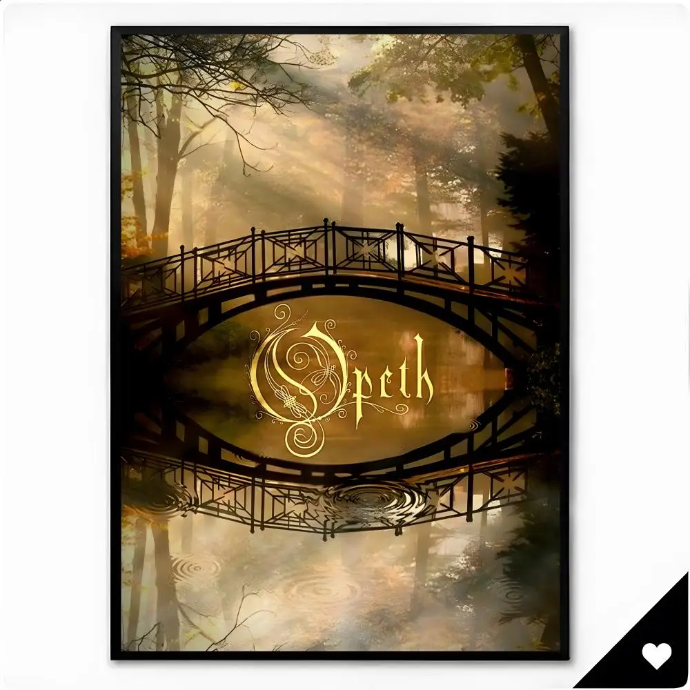 Metal Band Progressive Metal O-Opeth Poster Framed Wall Art Painting for Living Room Interior Decor and Gift Options