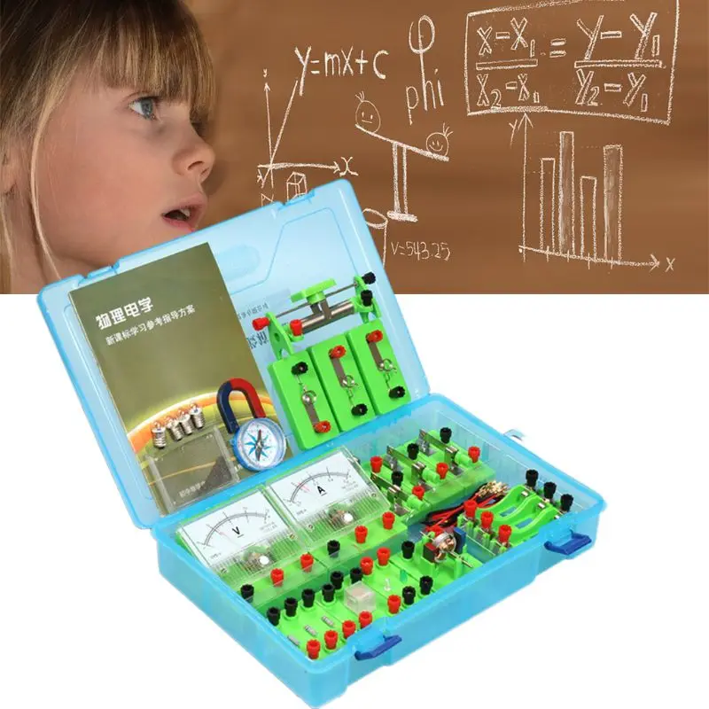 School Physics Labs Basic Electricity Discovery Circuit & Magnetism Experiment kits for High School Students Kids Gift