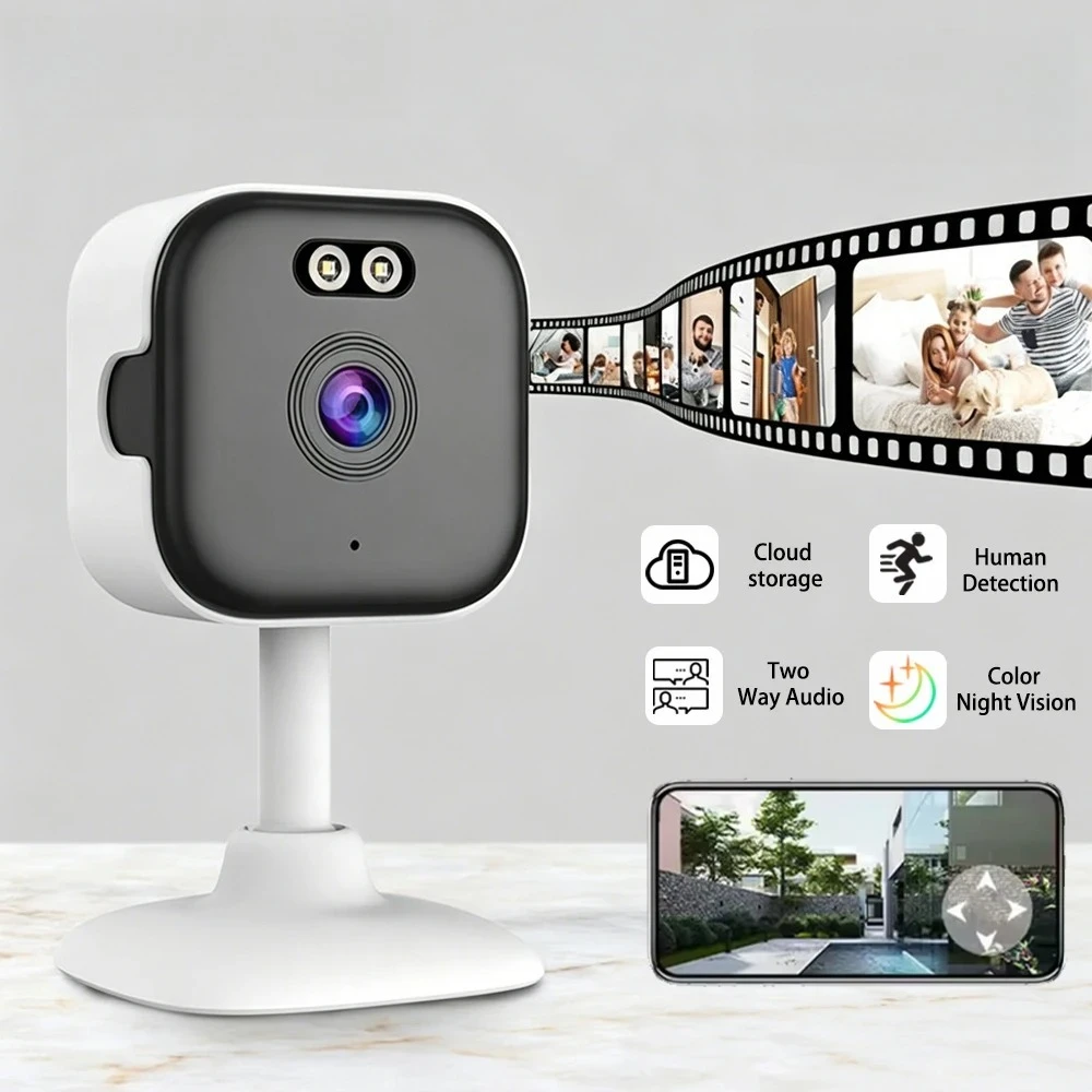 5MP HD Indoor Security Camera 2.4G/5G WiFi IP Surveillance Cam with Color Night Vision Human Detection 2-Way Audio O-KAM Pro APP