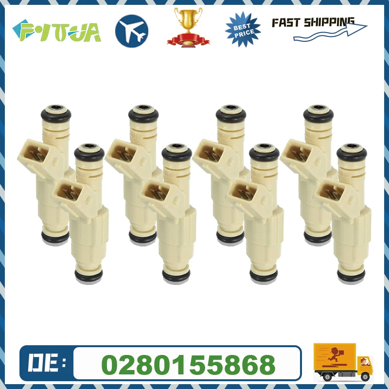 

4/6/8pcs Fuel injector 0280155868 For Ford Buick Holden Chevrolet GM V8 LS1 LT1 5.0 5.7 L 377cc 380cc 0 280 155 868