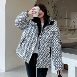 Womens Down Cotton Coat 2024 New Winter Cotton Jacket Women Thicken Warm Cotton-Padded Coats Female Puffer Parkas Casual Outwear