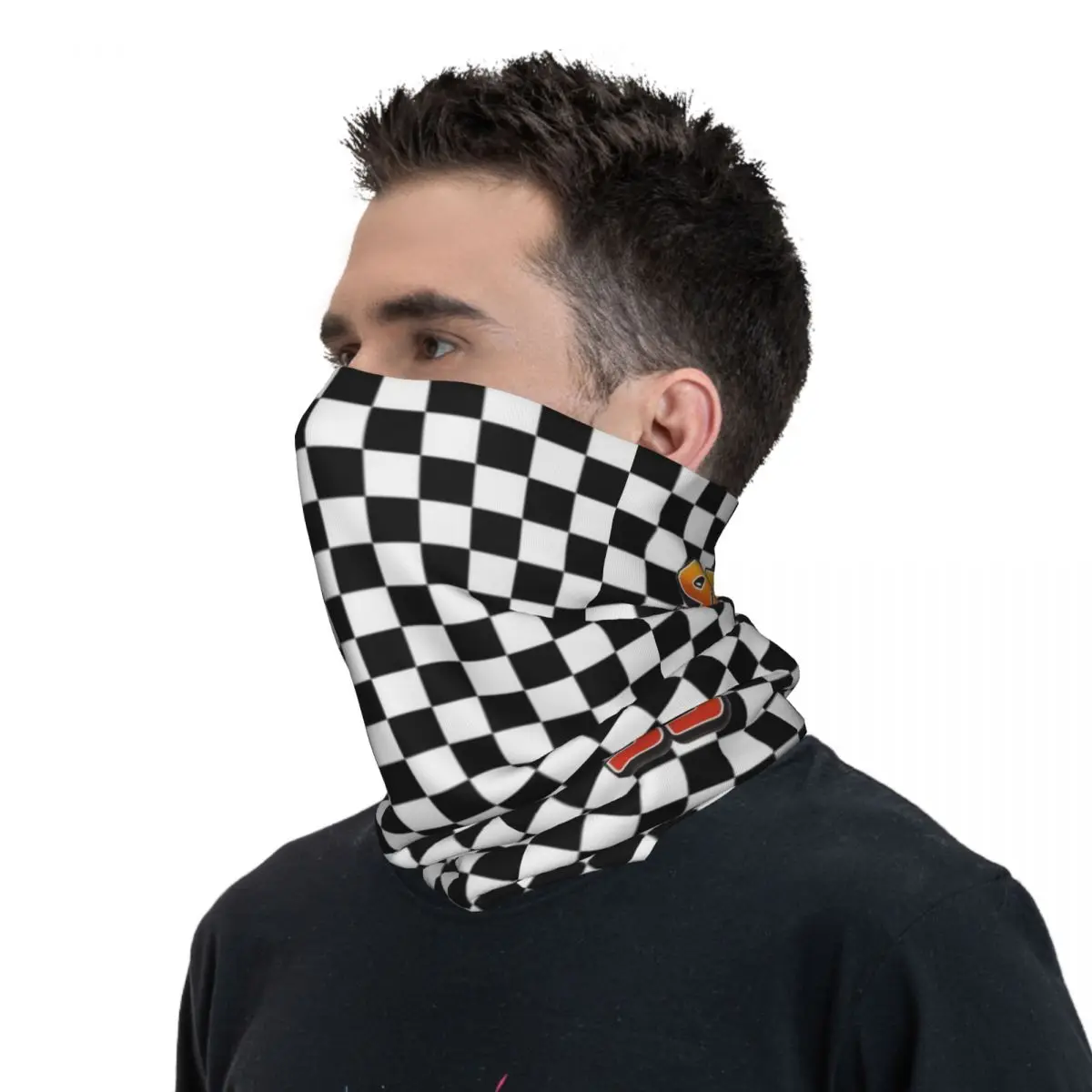 Personalizado relâmpago mcqueen 95 pescoço gaiter masculino feminino à prova de vento inverno dos desenhos animados bandana cachecol para ciclismo