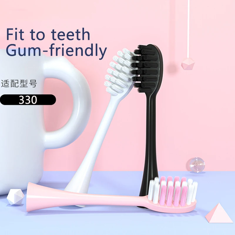 10/20Pcs Adaptation 330 Model Electric toothbrush Brush Head Adults DuPont Soft Bristle brush head Replacement Head