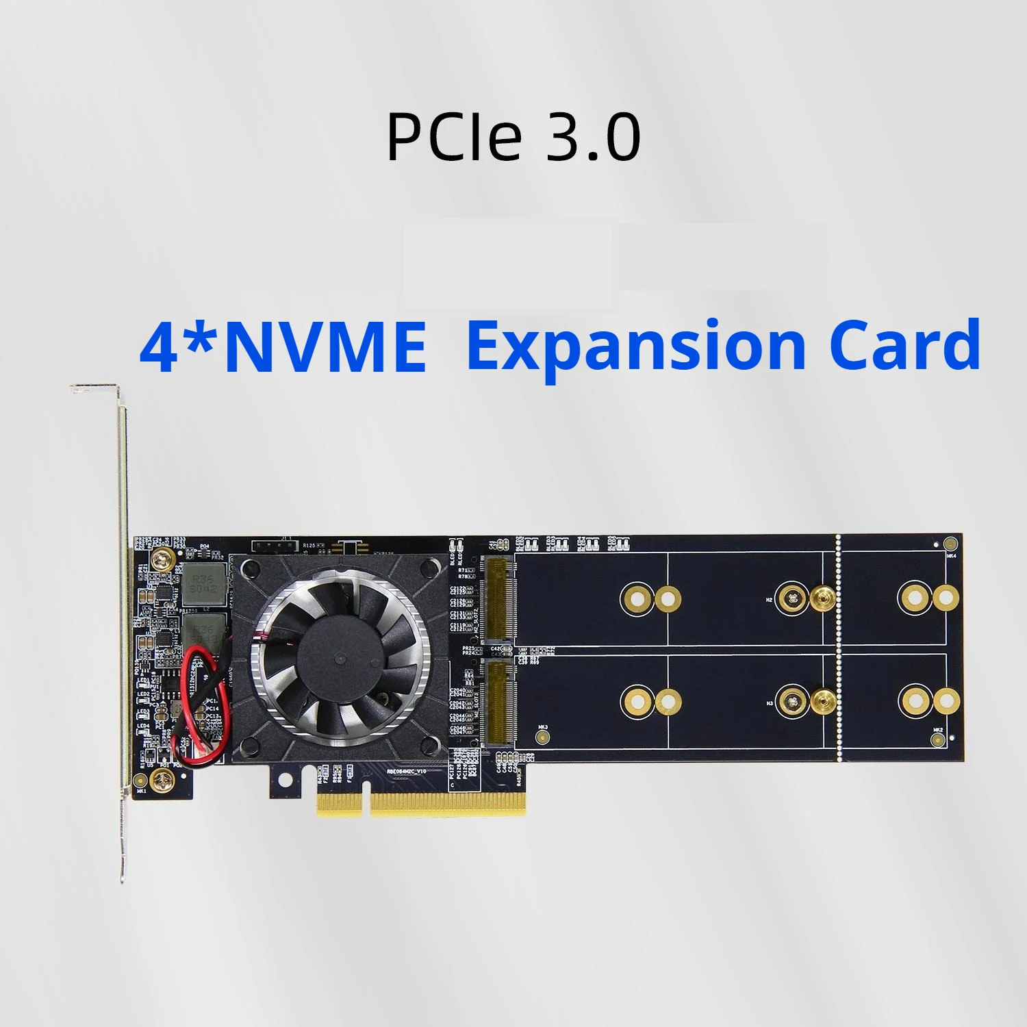 

Split-free plx8747 integrated compatible module four-disc m.2 half-height/full-height PCIE expansion card
