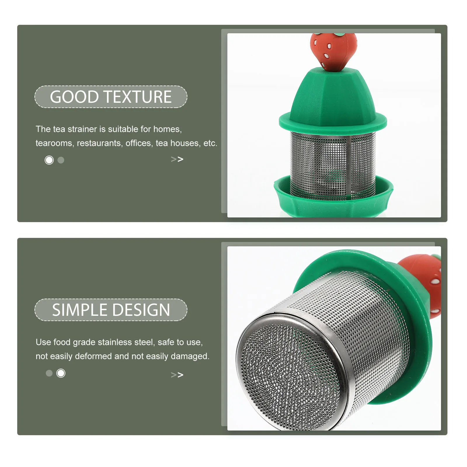 

Stainless Steel Fine Mesh Filter Creative Strainer For Loose Leaf Reusable Kitchen Tea Strainer Tea Brewing Tool