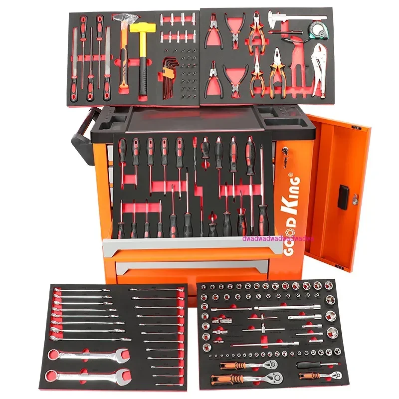 

174 Tools 6 Pumping Tool Cart Suitable for Auto Repair Multifunctional Auto Repair Tool Box