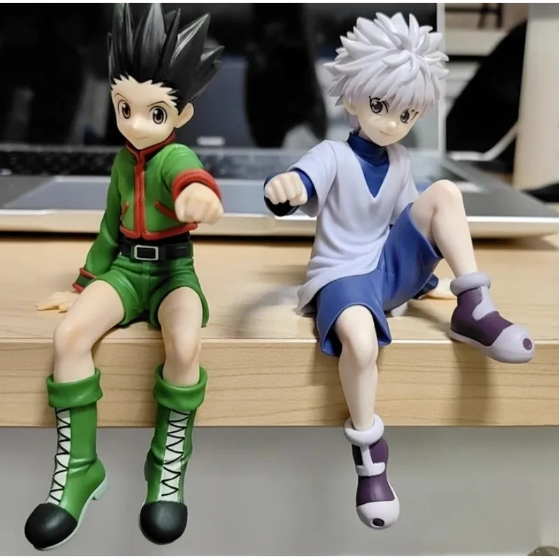 Hunter×Hunter Gon Model  Killua Action Figure Noodle Stopper Toys Decorations Gon·Freecss Killua Zoldyck Figurine Car Ornaments