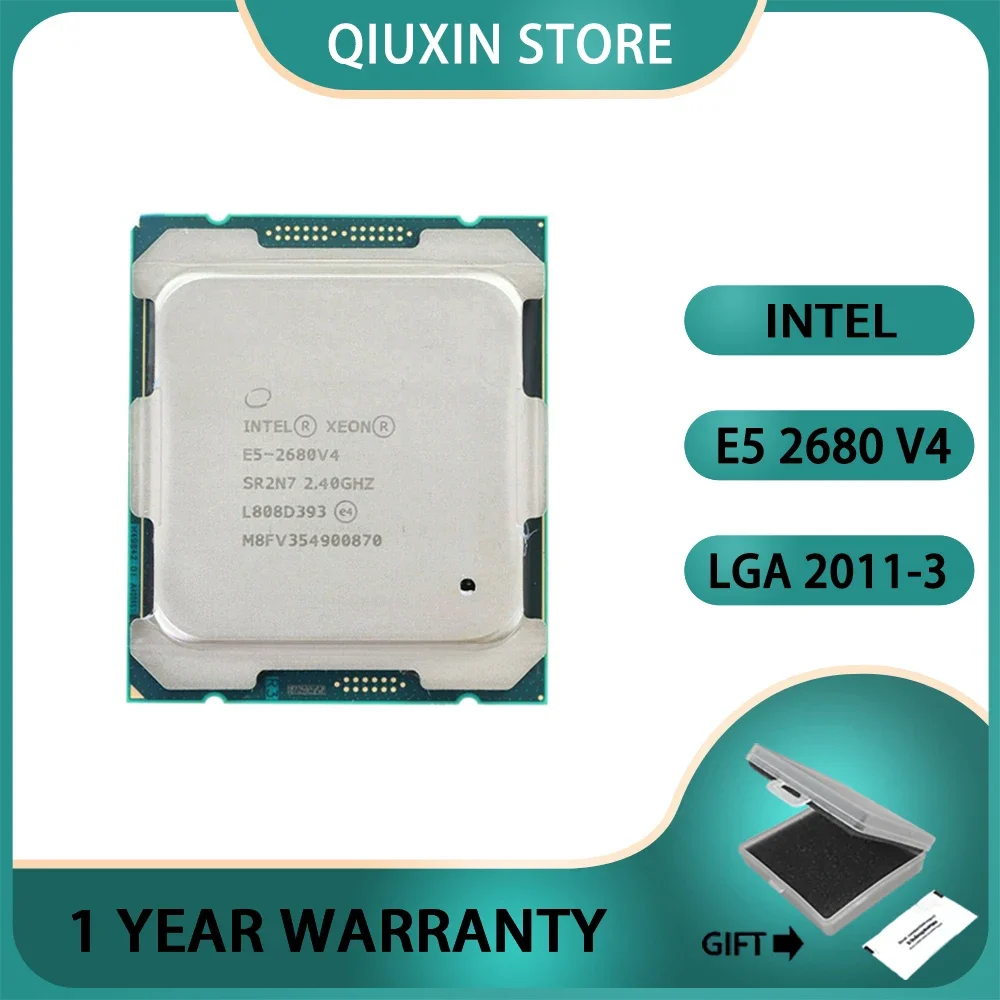 

CPU L3 CACHE 120W SR2N7 LGA 2011-3,INTEL XEON E5 2680 V4 PROCESSOR 14 CORE 2.40GHZ 35MB