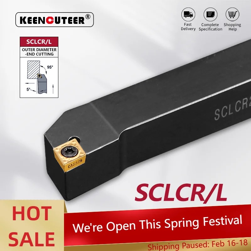 

SCLCR0808/1010/1212/1616/2020/2525 Внешний токарный инструмент SCLCR SCLCL Токарный станок Держатель токарного станка Режущий инструмент с ЧПУ Режущий брусок