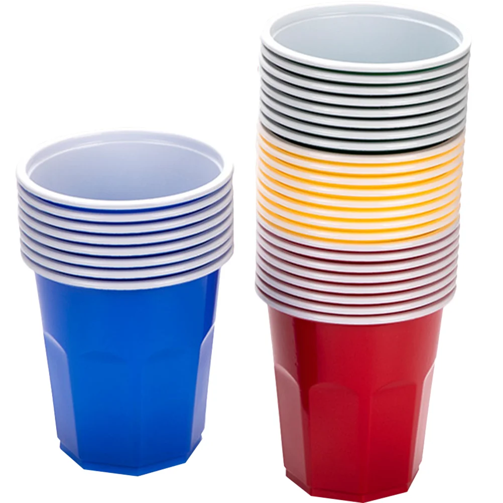 

100 Pcs Disposable Colored Airplane Cups Premium Material Smooth Multi Function Water Juice Beverage