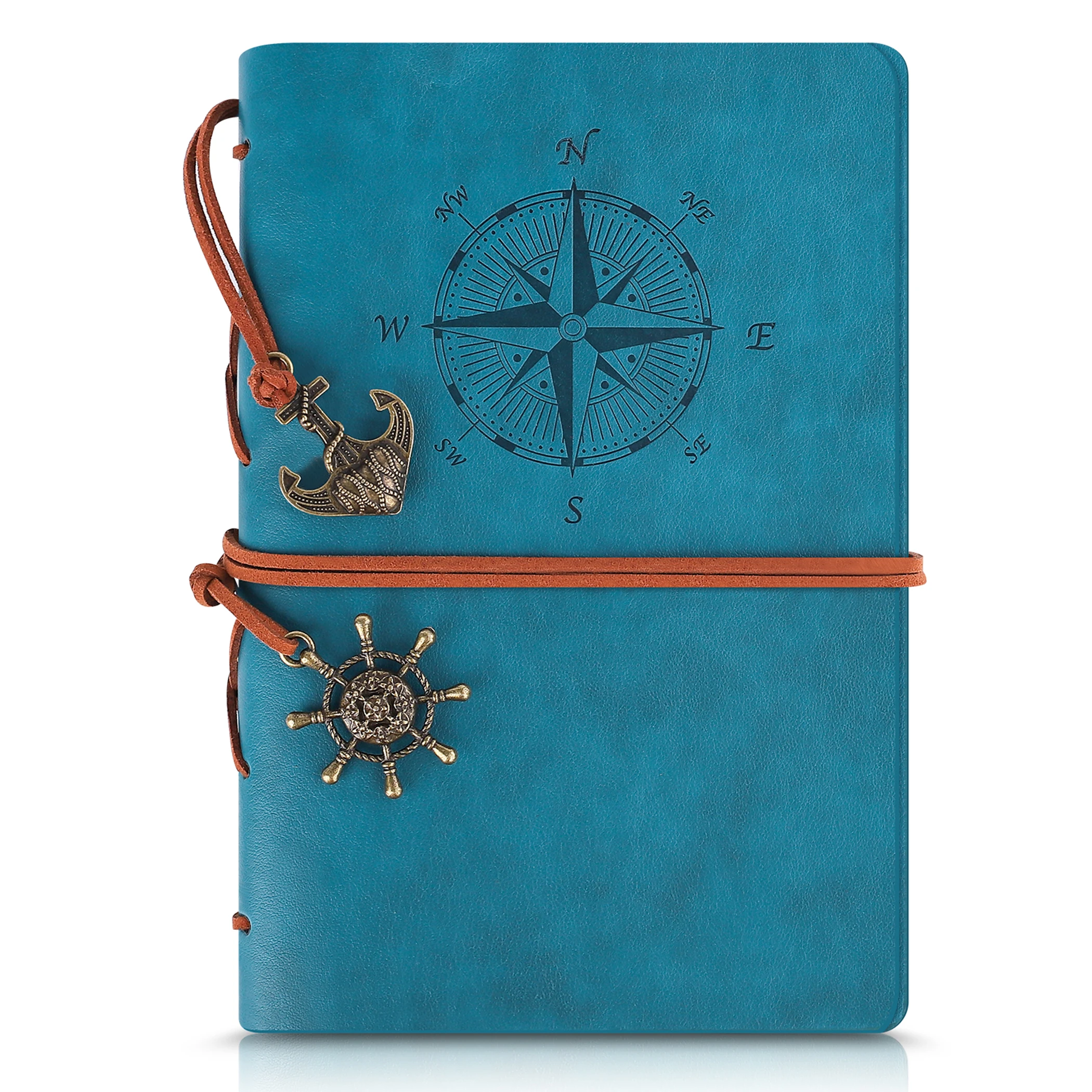 

A5/A6/A7 Leather Journal Notebook, Refillable Travelers Journals for Adults Kids, Ruled/Bland Diary Writing Journal to Write