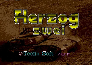 Herzog zwei-game card, 16bit, md, para sega mega drive, sistema genesis