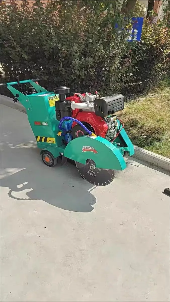 500mm Concrete Road Cutting Machine Diesel Gasoline Engine Pavement Floor Saw Cutter