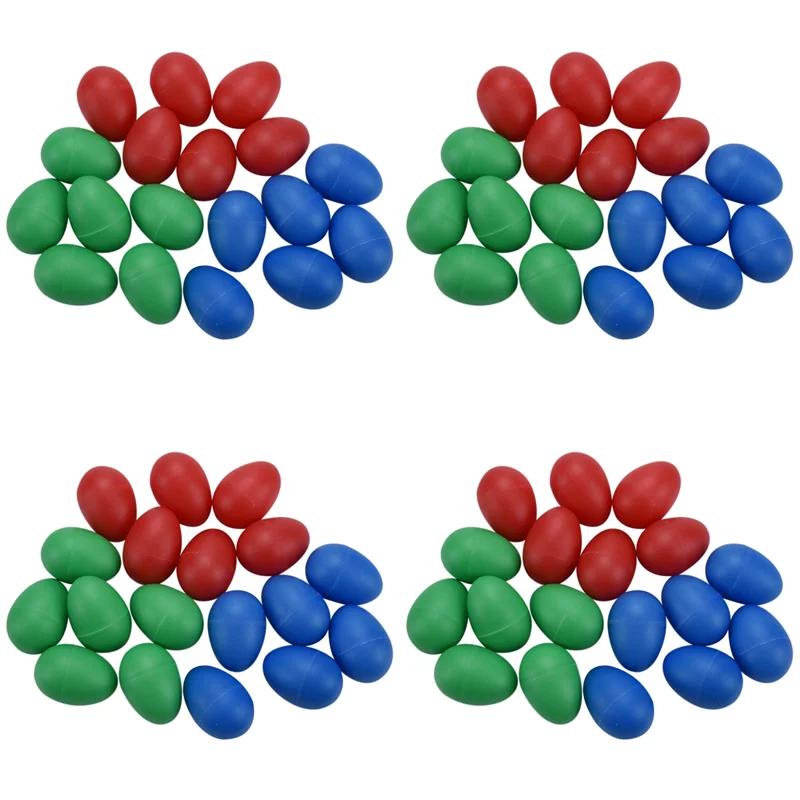 

M15K-72Pcs Egg Shakers Plastic Egg Music Shakers For Kids Maracas Eggs Percussion