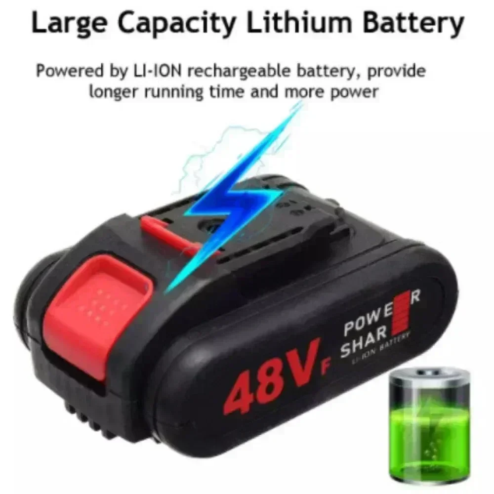 21V 48VF High Capacity Rechargeable Lithium Ion Battery for WORX 18V 20V Electric Saw Electric Drill and Garden Power Tools