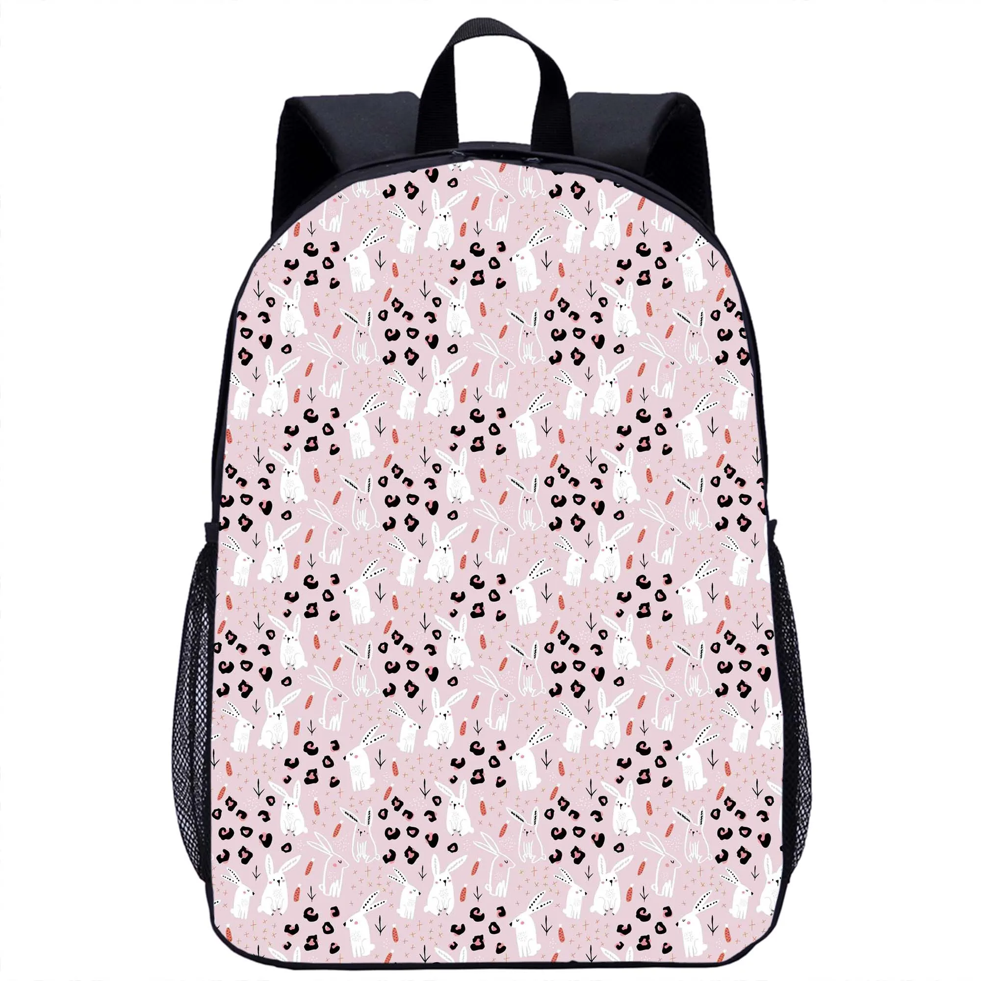 Sac à dos imprimé lapin de dessin animé pour filles et garçons, sac d'école, sac de livre étudiant, sac pour ordinateur portable adolescent, sacs à dos décontractés, sacs à dos de voyage, 03