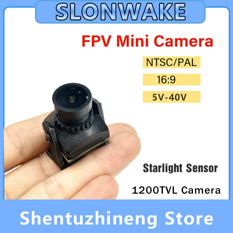 5.8G Yuanhang 20KM 2W transmitter Built-in Microphone+1200TVL Starlight Night Vision+3 inch FPV Monitor for FPV Drone Airplane