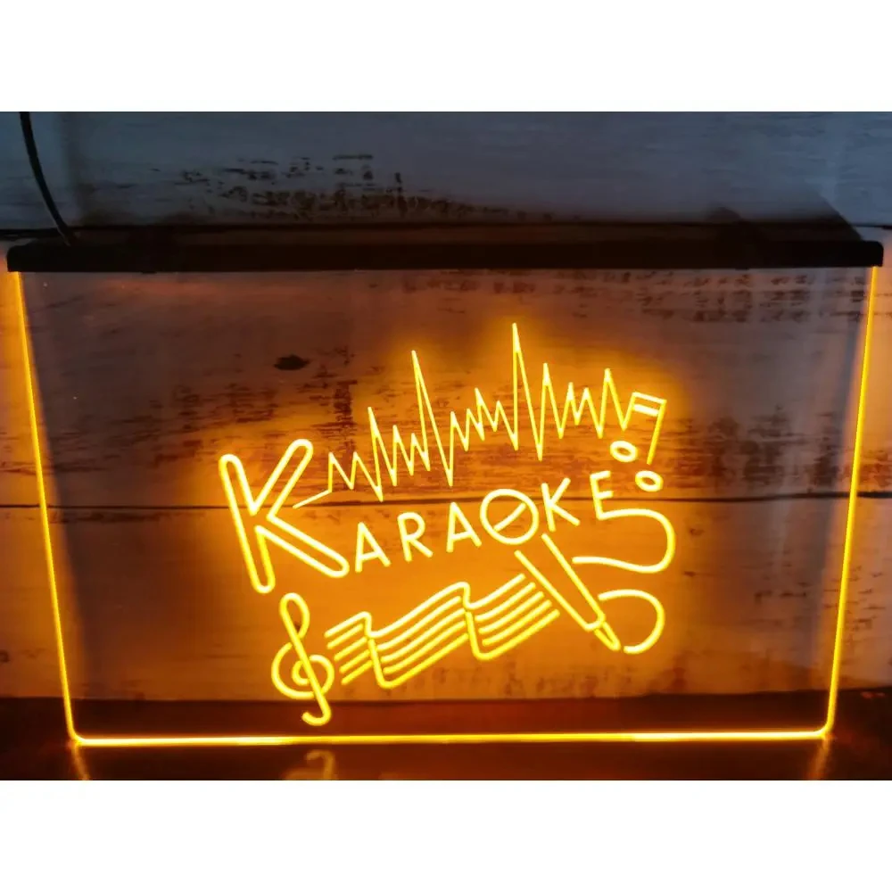 

Караоке, паб, бар, клуб, коробка, 3D резьба, неоновая вывеска, настенное искусство для фермерского дома, декор для комнаты, спальни, офиса, неоновая вывеска