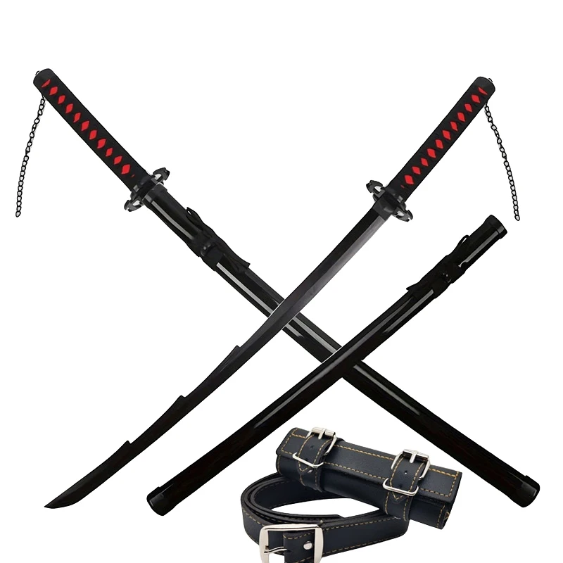 حزام من جلد البولي يوريثان لحامل سيف كاتانا في العصور الوسطى دعائم تنكرية لحامل غمد قاتل الشياطين #4