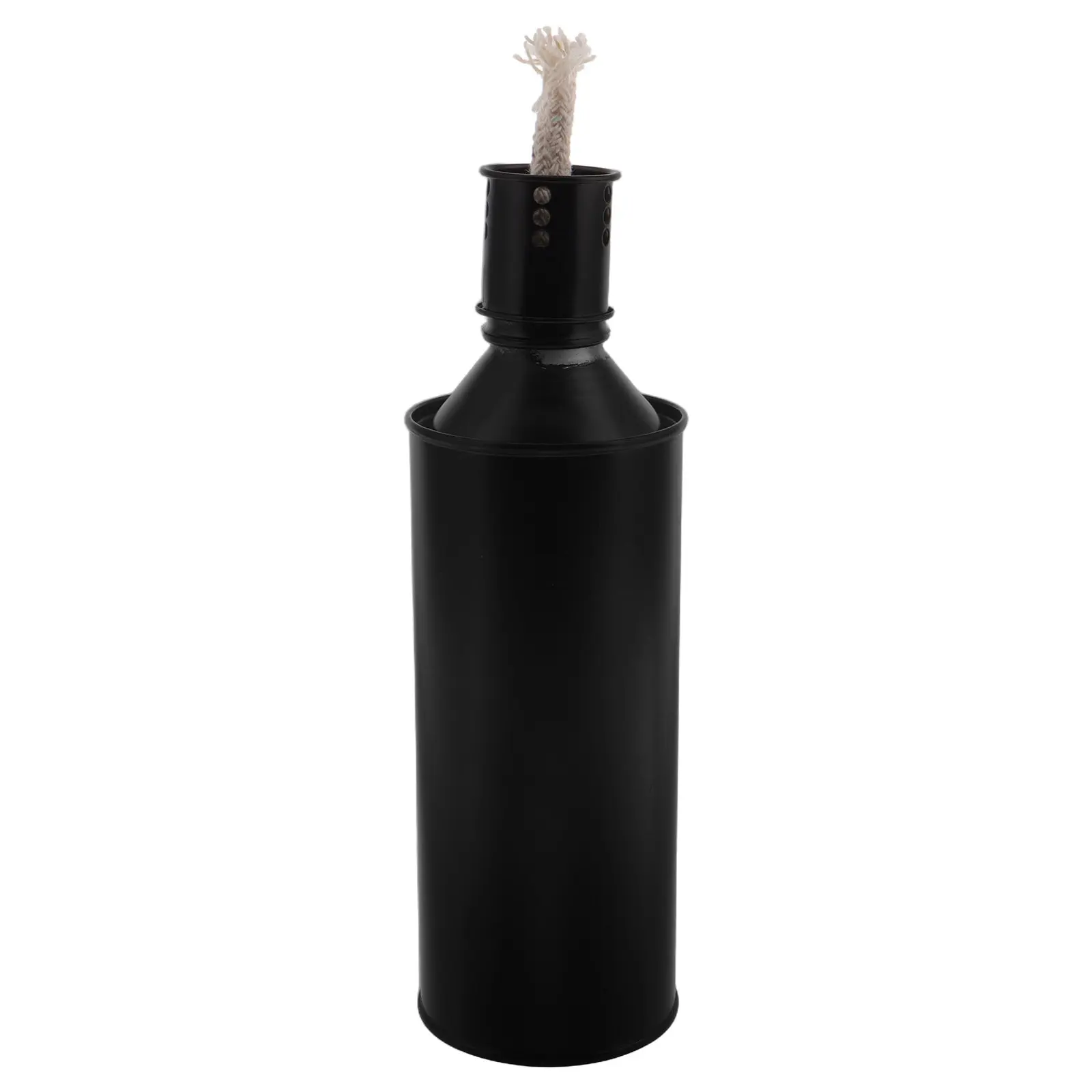 Garden Torch Light Replaceable Fuel Canister Unique Design Windproof Outdoor Torch Lamp for Patio Yard Decor Metal Canister