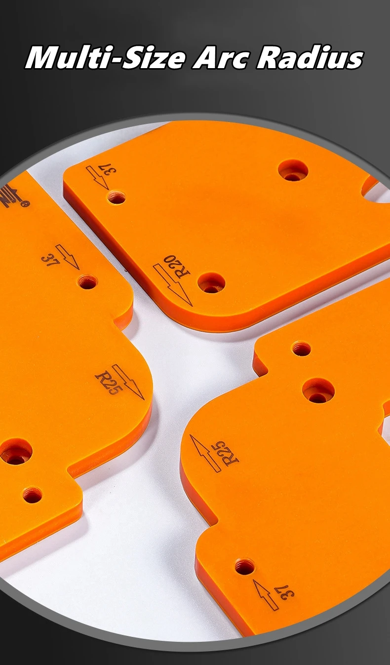 Arco raio aparar guarda-roupa embutido buraco ferramenta de abertura soquete entalho modelo localizador multifuncional modelo de abertura