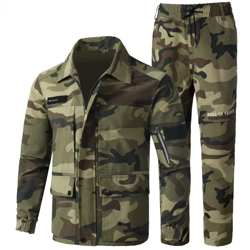 

Autumn Winter Uniform Set Suit Camouflage Tactical Suit Men Work Wear Men Heavy Duty Uniforms Set