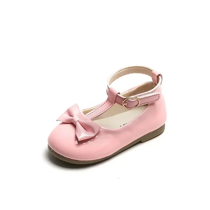 Girl Leather Shoes Spring New Korean Princess Shoe Fashion Simple Baby Shoes Soft Sole Baby Walking Shoe Kids Shoe Zapatos Niña