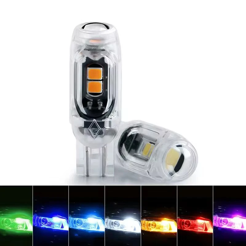 

2pcs Strobe Flash T10 LED W5W 194 168 5smd 3030 Turn Signal Bulb Car Interior Light Reading Door License Plate Wedge Lamp 12V