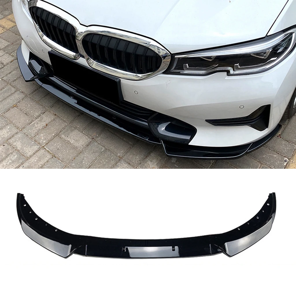 

Front Bumper Lip Spoiler Diffuser Splitters Body Kit Aprons Cover Guard Trim For BMW 3 Series G20 G21 320i 325i 2019-2022