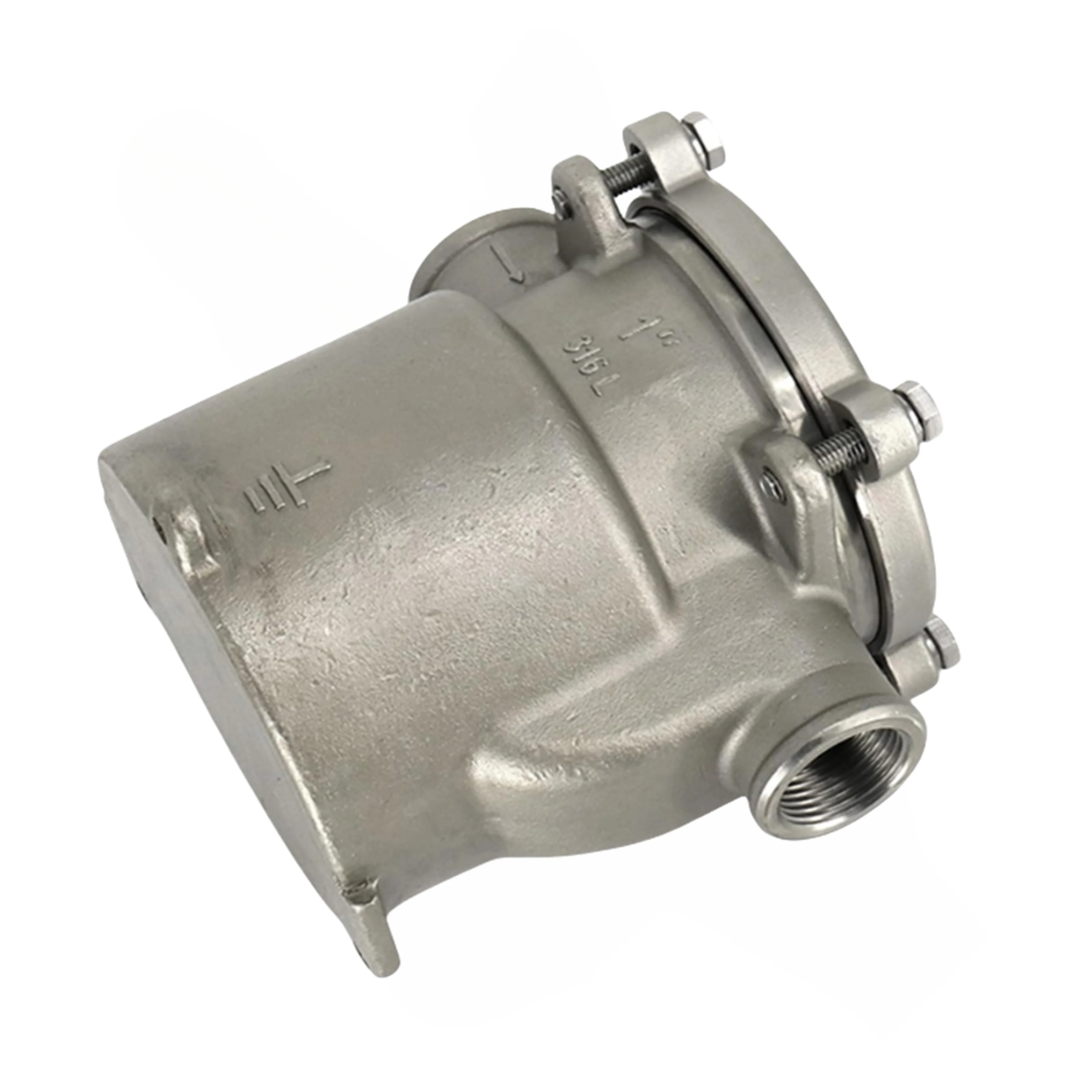 1000kg Marine Water Inlet Filter Stainless Steel Yacht Marine Replacement Accessory Deck Mount Watercraft Fishing Engine Kit Use