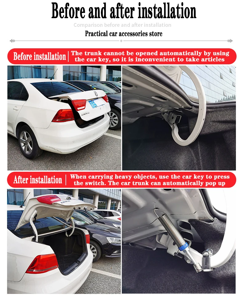 Kofferraum Deckel Start Lift Einstellbare Metall Frühling Gerät Für Honda Accord Crider Integra City Civic Auto Boot Stamm Frühling Gerät – Detail 3