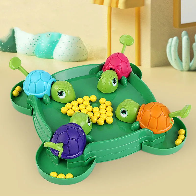 Juegos de mesa de tortuga Hungry, juego de mesa de bola de frijol, juguetes educativos para niños, juegos de fiesta familiar, regalos de cumpleaños