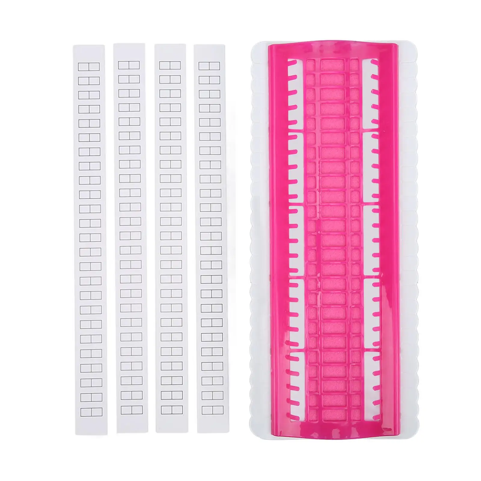 50 Slot Floss Organizer Durable and Sturdy with 4 Replaceable Papers for Crafting and Embroidery Supplies