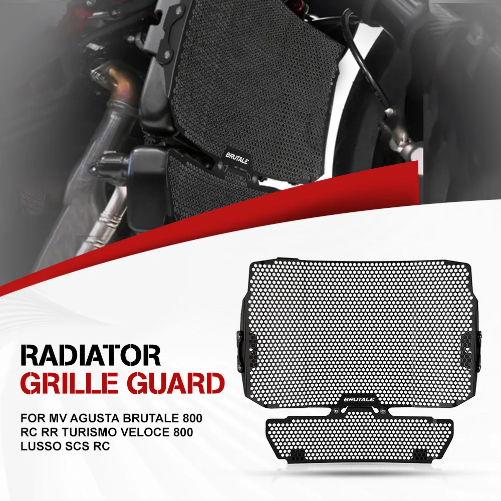 

FOR MV Agusta Brutale 800 RC RR Turismo Veloce 800 Lusso SCS RC Radiator Grille Guard Cover Oil Cooler Protection Brutale800