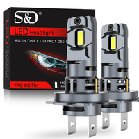 30000LM H7 H4 LED Headlight Bulb Mini Wireless 100W  3570 CSP High Low Beam Car Headlamp Auto Diode Lamps H7 Turbo Led 12V 6500K
