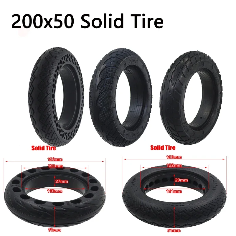 High Quality 200x50 Solid Tire 8 Inch Electric Bike Balance Hoverboard Scooter