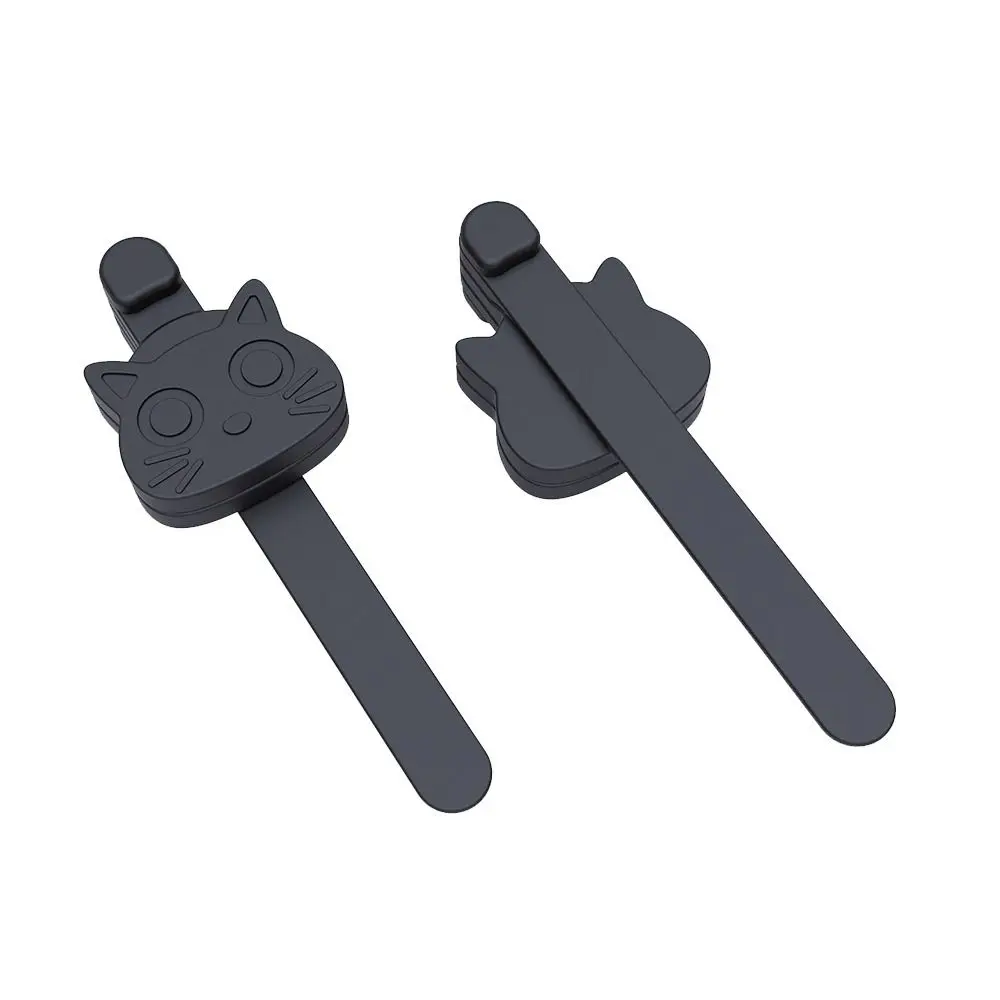 Creative Magnetic Cat Bookmark Silicone Automatic Kitten Bookmark Clip Reading Tool Book Accessories Book Page Marker Clip