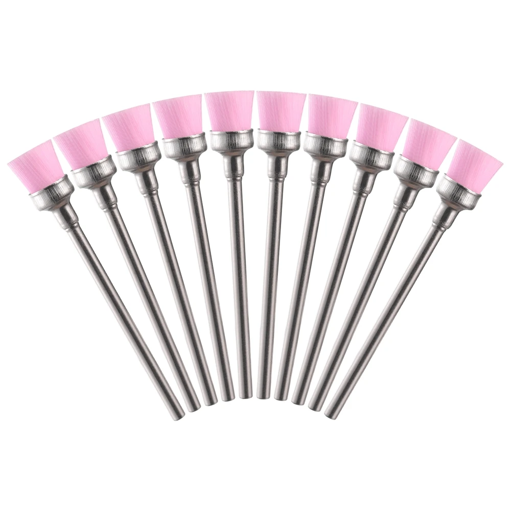 5/10Pcs Nail Drill Bit Cleaning Brush Cleaner Electric Nail Files Milling Cutter Dust Remover Drill Accessories Nail Art Tool