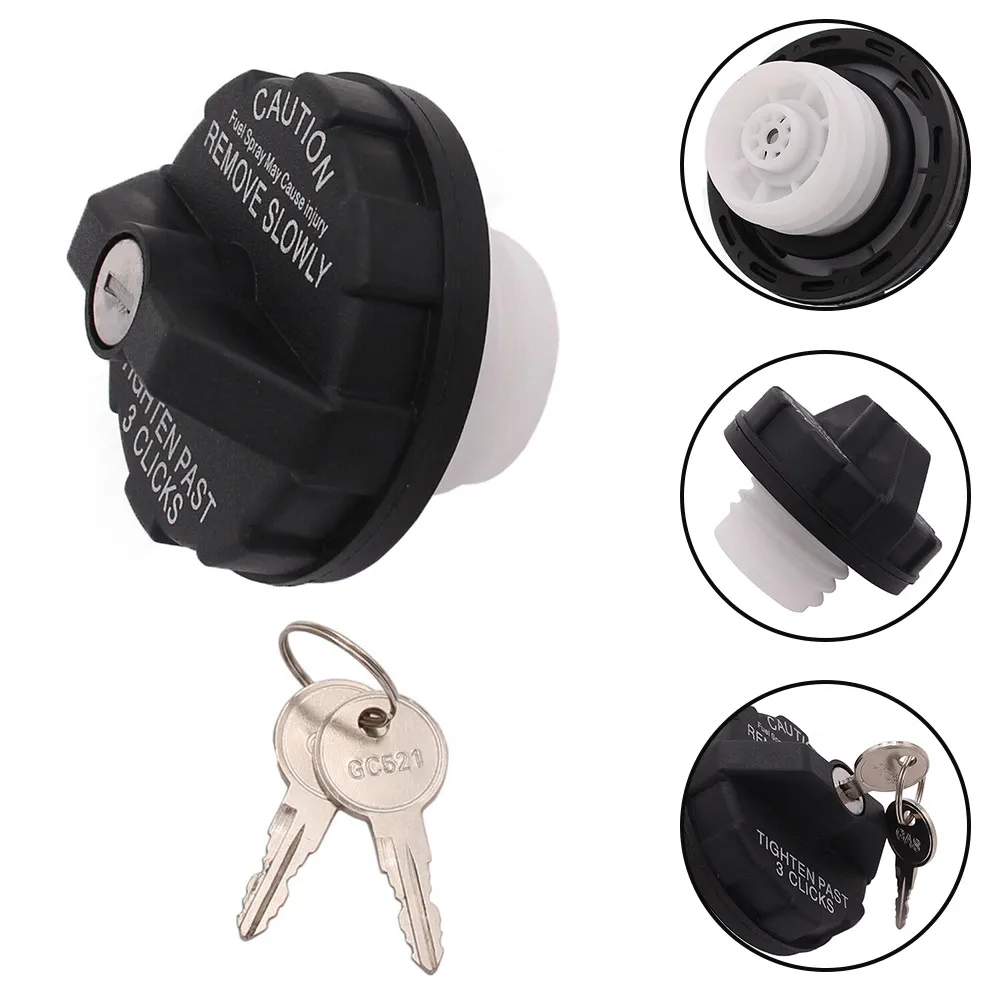 1x Black Locking Fuel Gas Cap For Jeep For For Wrangler TJ 1997-2000 For Cherokee 82400041 Replacement Car Part