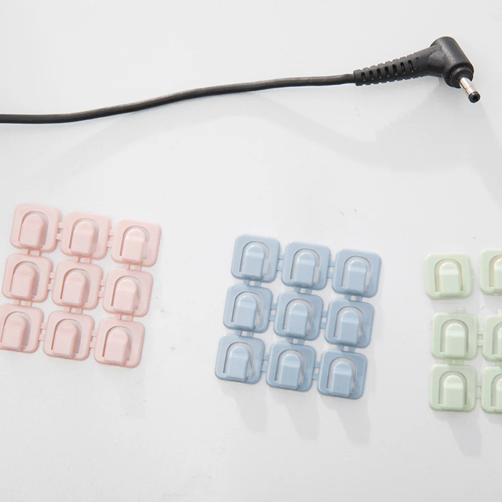 

18Pcs Cable Cord Organizer Self Adhesive Clips for Wire Management on Desk Computer Phone Pink Cord Organizer Clips