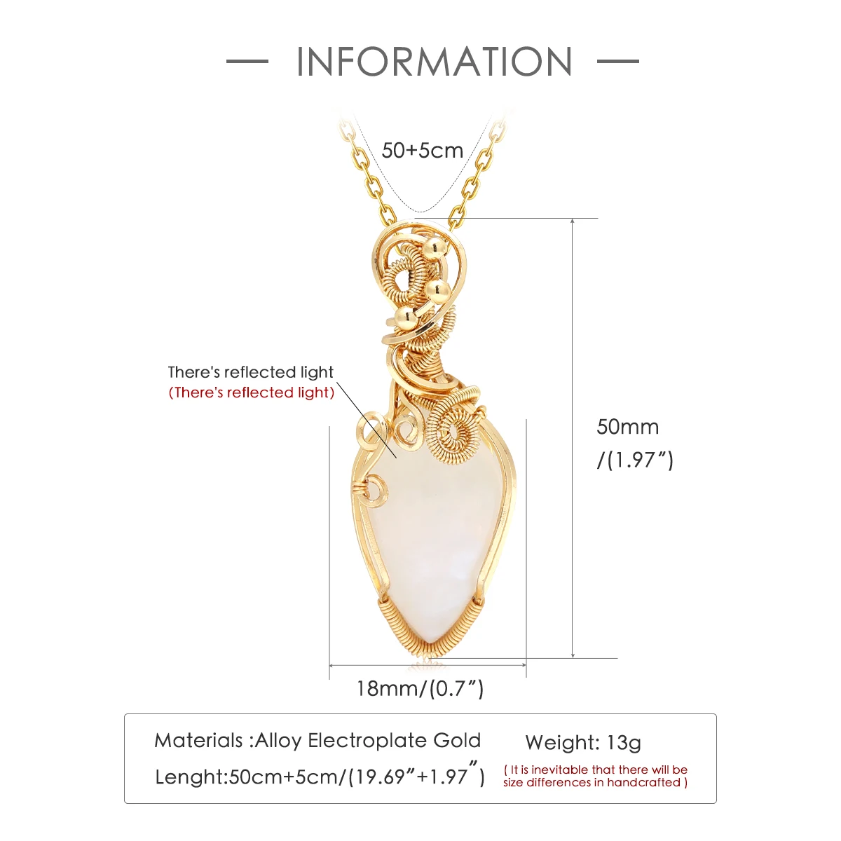 اليدوية الحرير التفاف قلادة قلادة Moonstone قطرة الماء قلادة النحاس دمعة قلادة قلادة مجوهرات للنساء الفتيات