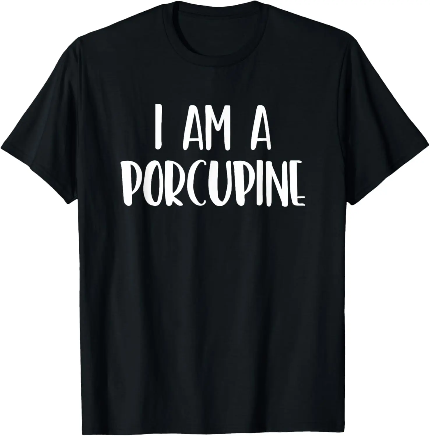 

I Am A Porcupine Halloween I'm Simple Costume Lazy T-Shirt