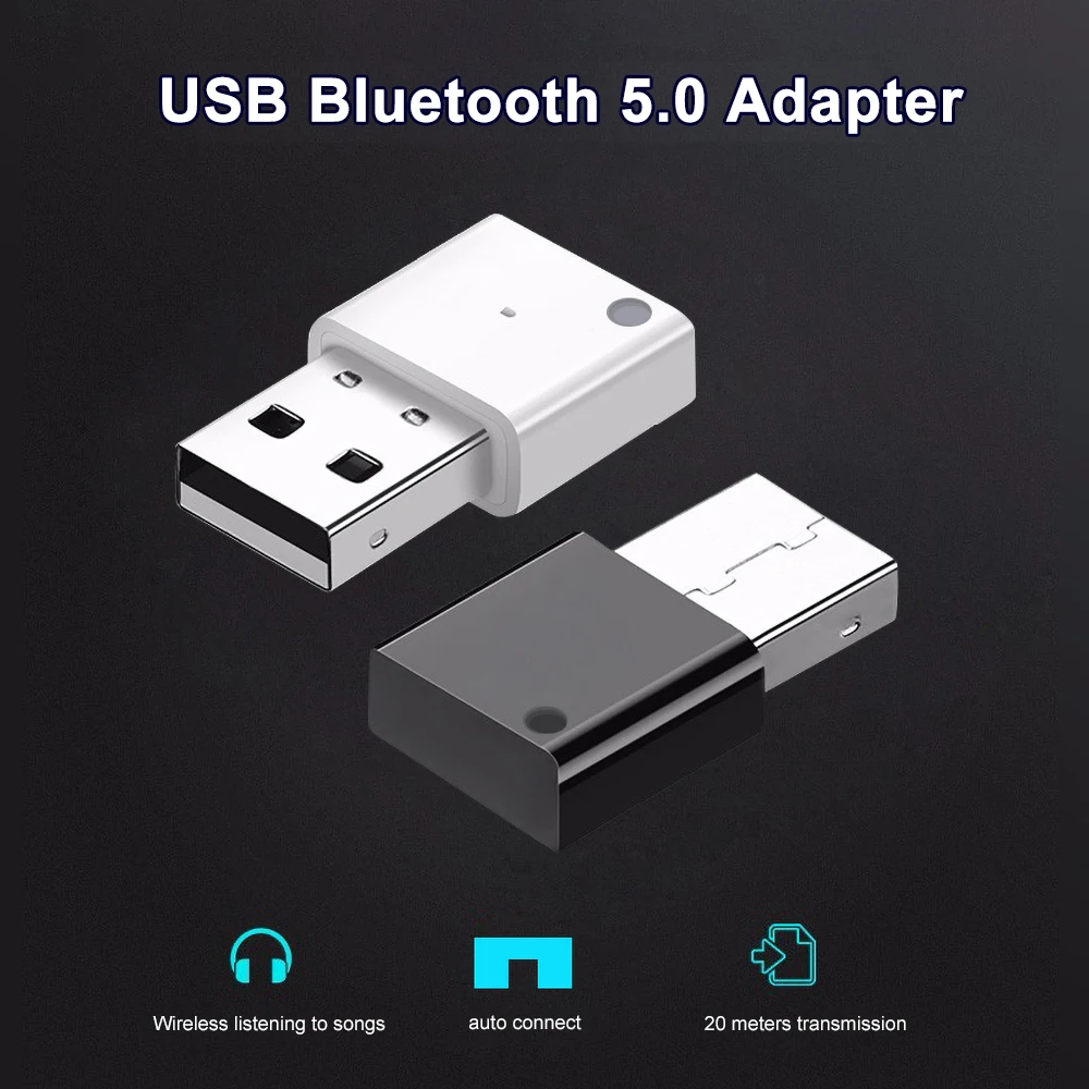 Mini adaptateur USB sans fil Bluetooth 5.0 5.3, transmetteur et récepteur pour autoradio, lecteur MP3, amplificateur audio en mousse