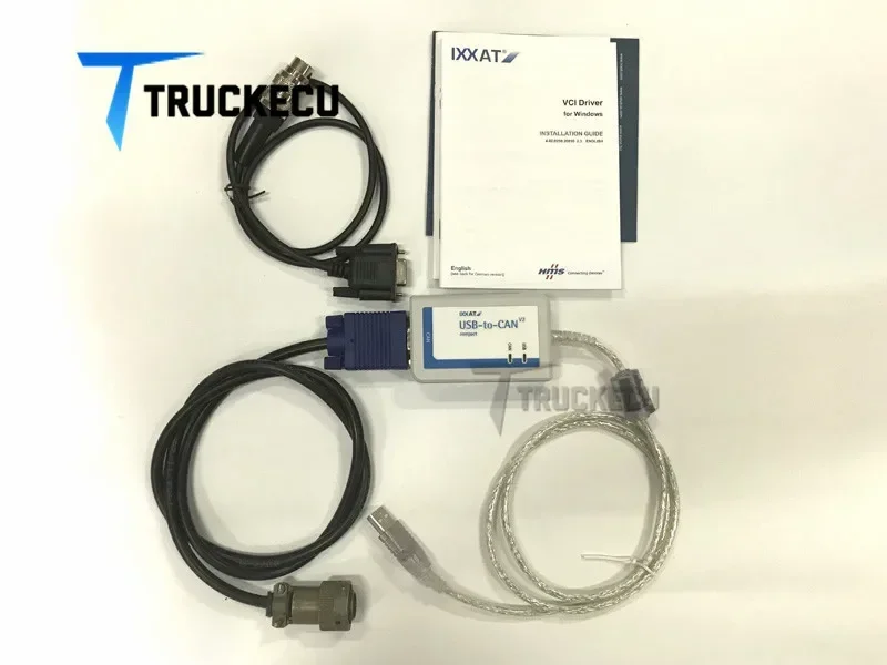 لمجموعة تشخيص MTU (USB-to-CAN V2) Diasys 2.7 USB مفتاح IXXAT USB إلى CAN V2 مدمج + كابل MTU ADEC + MTU MDEC