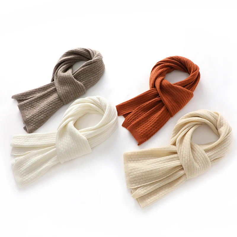 2024 New Arrival Winter 100% Pure Cashmere Knit Scarves Women Shawl 180*40 Female High Quality Scarf Lady Fashion Soft Poncho