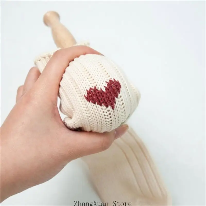 Holzstopf-Strickwerkzeug-Set in Pilz- und Eierform, inklusive Nadel und Faden 3 x – Detail 7