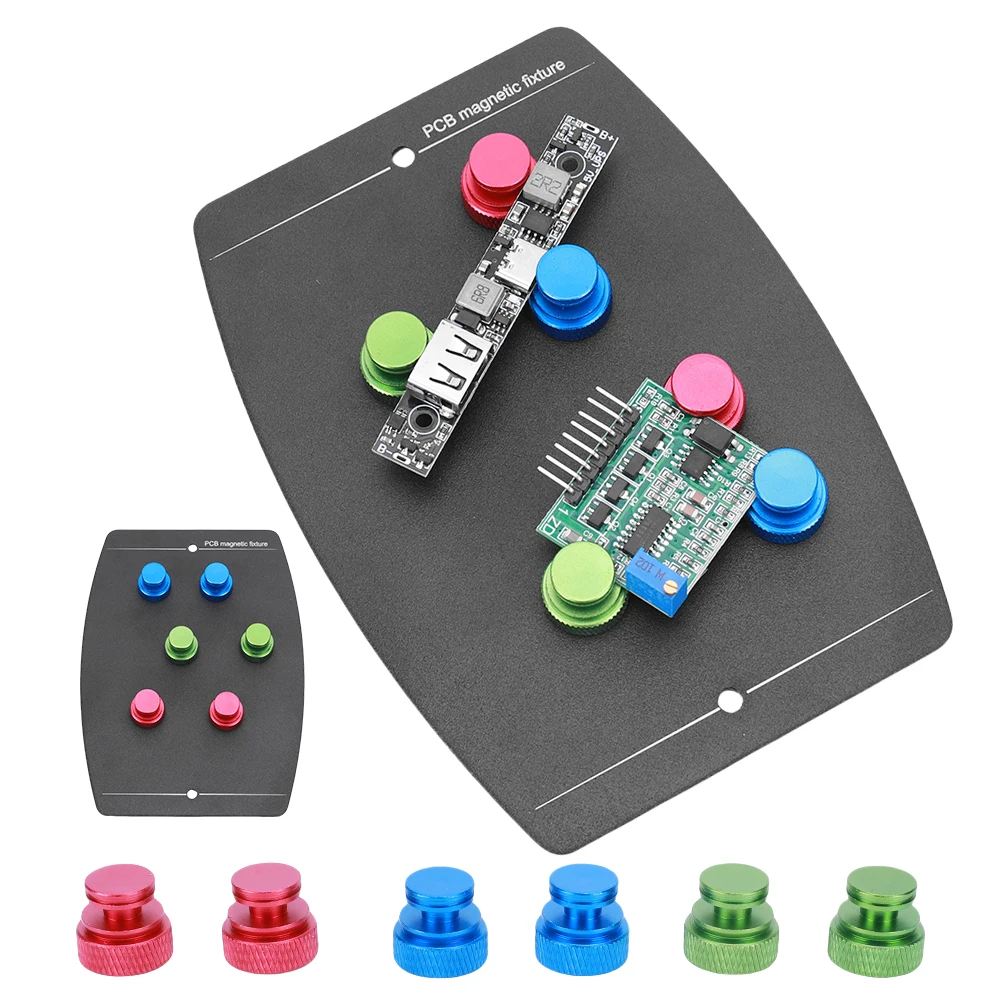 פלטפורמת הלחמה pcb עם 6 סיכות מגנטי pcb לוח האם מחזיק לוח מעגלים רב תכליתיים pcb עבור ריתוך