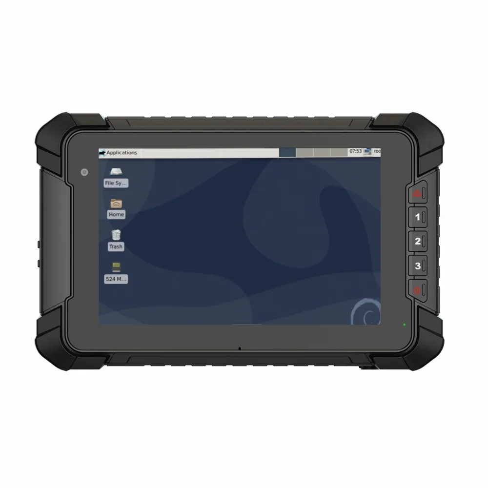 

Lilliput 7" Rugged Portable Car Tablet IP67 Linux Computer Built-in Microphone with Can Bus and RJ45