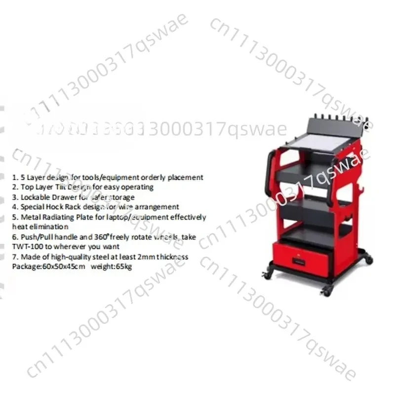 Multi-function tool cart for orderly placement of tools/equipment