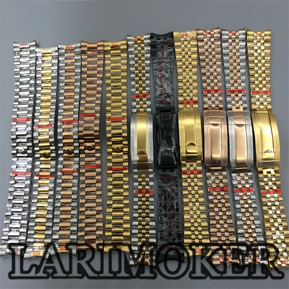 LARIMOKER 39mm kast saffierglas roestvrijstalen armband case voor NH35 NH36 ETA2824 PT5000 automatisch uurwerk